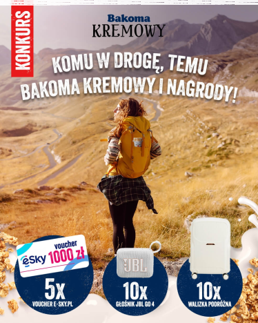 Konkurs "Komu w drogę, temu Bakoma kremowy i nagrody"
