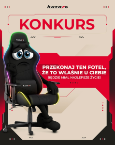 Wygraj fotel gamingowy Huzaro Force 6.2 RGB Mesh