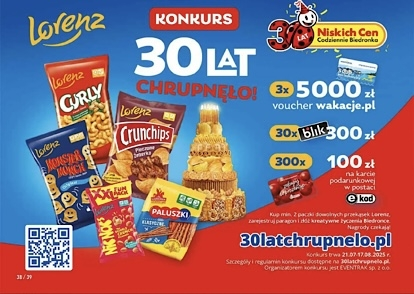 Konkurs "30 Lat Chrupnęło" Biedronka