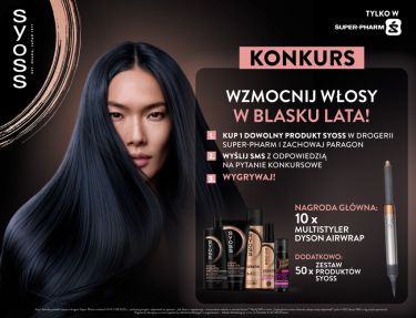 Konkurs "Wzmocnij włosy w blasku lata" Super-Pharm
