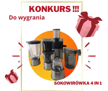 Wygraj sokowirówkę