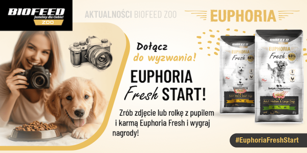 Konkurs "EUPHORIA Fresh START – zgarnij nagrody dla siebie i swojego psa"
