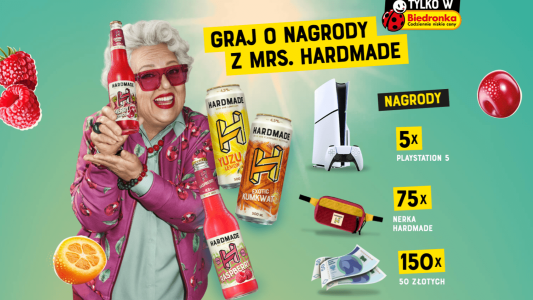 Konkurs "Graj o nagrody z Mrs. Hardmade" Biedronka, 18+