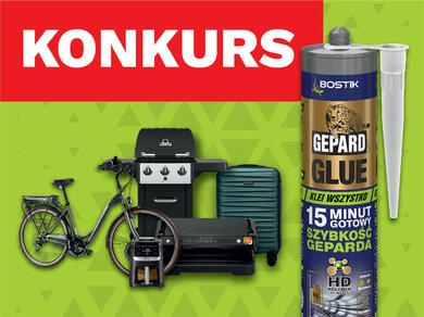 Konkurs "Kupuj Bostik Gepard Glue i graj o atrakcyjne nagrody"