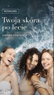 Konkurs "Twoja skóra po lecie zasługuje na regenerację! Pokaż, jak o nią dbasz, i zgarnij nagrody od skjur®"
