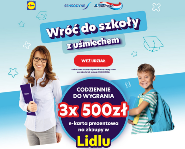 Konkurs ''Wróć do szkoły z uśmiechem!'' Lidl