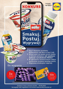 Konkurs "SMAKUJ. POSTUJ. WYGRYWAJ!" Lidl
