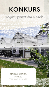 Wygraj dwudobowy pobyt dla czterech osób w klimatycznej Naszej Osadzie (w miejscowości Firlej)