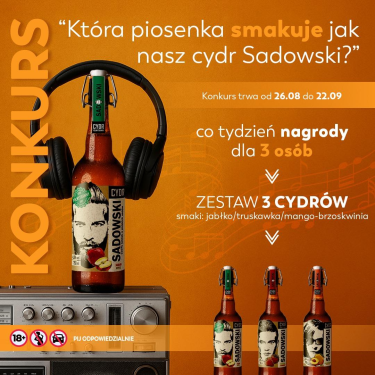 Konkurs "Jaka piosenka smakuje jak nasz cydr i dlaczego?"