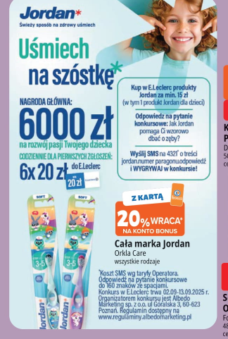 Konkurs "Uśmiech na szóstkę - Jordan" E.Leclerc