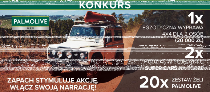 Konkurs "Zapach stymuluje akcję. Włącz swoją narrację" Palmolive, Biedronka