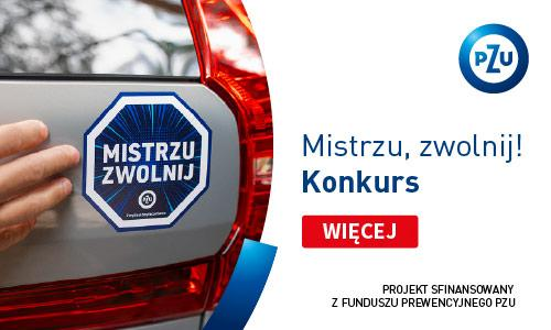 Konkurs "Mistrzu, zwolnij" do godz. 10:00