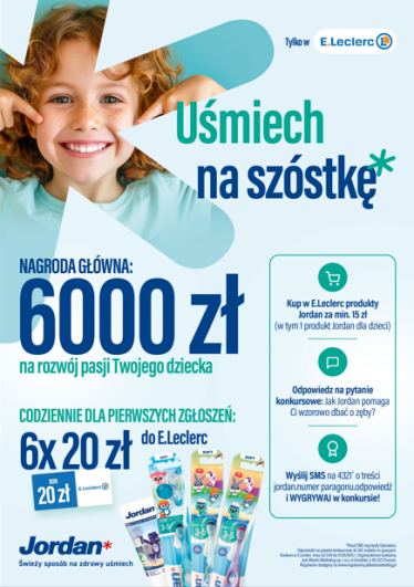 Konkurs "Jordan w E.Leclerc - Uśmiech na szóstkę"