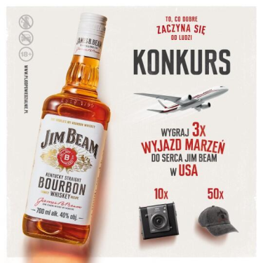 Wygraj wyjazd do USA z Jim Beam! Żabka, 18+