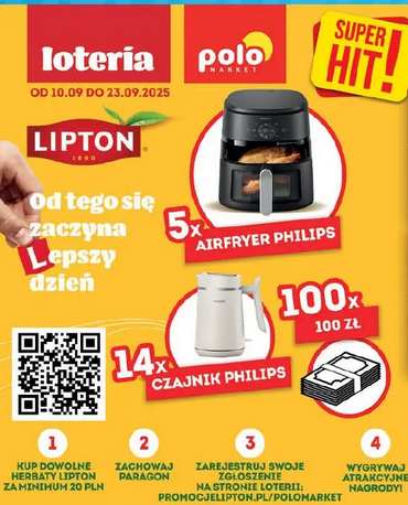 Loteria "Wygrywaj z Lipton w Polomarket"