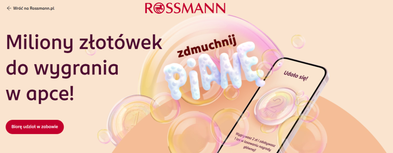 Loteria promocyjna "Bańkomat" Rossmann