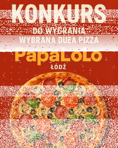 Łódź: Wygraj dużą pizzę od PapaLolo