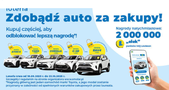 Loteria "Zdobądź auto za zakupy" Lewiatan
