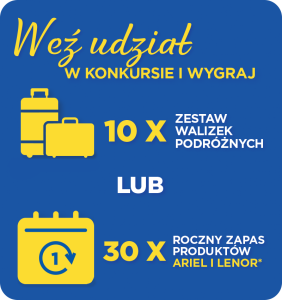 Konkurs "Lenor Ariel Fresh Breeze of Greek Island" Kaufland, E. Leclerc, Carrefour, Auchan