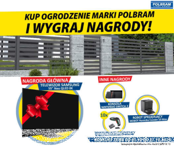Konkurs "Kup ogrodzenie Polbram i wygraj telewizor"