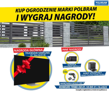 Konkurs "Kup ogrodzenie Polbram i wygraj telewizor"