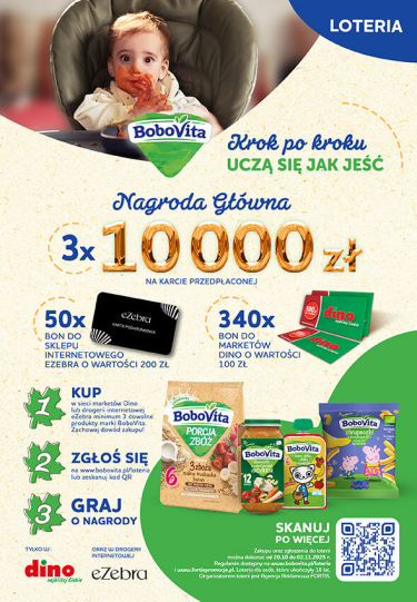 Loteria "Bobovita w Dino i eZebra"