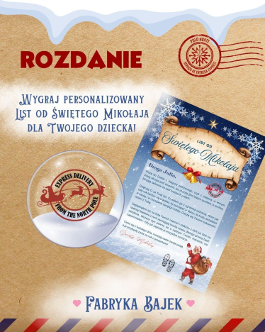 Wygraj personalizowany List od Świętego Mikołaja