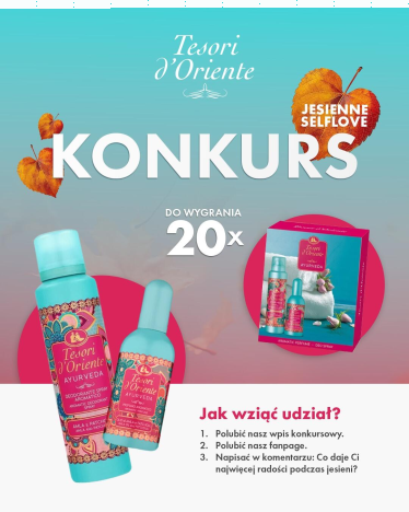 Konkurs "Jesienne selflove z Tesori d’Oriente"