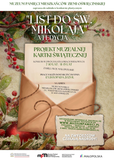 Konkurs "List do Świętego Mikołaja" VI edycja - projekt kartki świątecznej