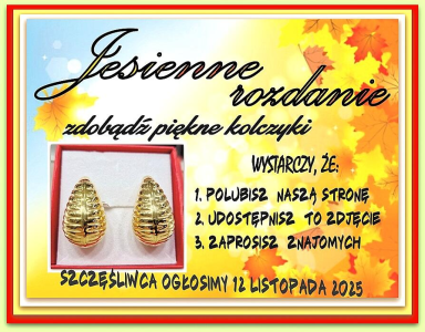 Wygraj modne kolczyki