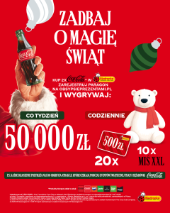 Loteria "Obsyp się prezentami z Coca-Cola" Biedronka