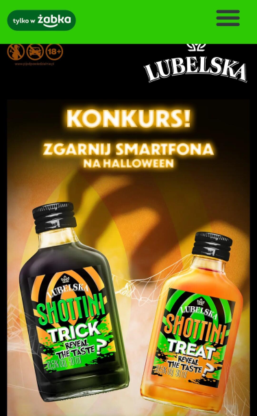 Konkurs "Shottini - Strasznie fajne nagrody" Żabka, 18+