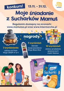 Konkurs "Moje śniadanie z sucharków Mamut" Intermarche