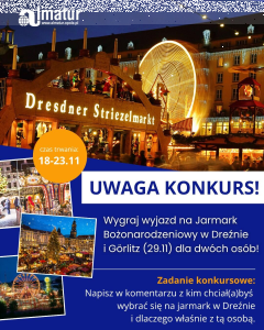 Wygraj wycieczkę na Jarmark Bożonarodzeniowy w Dreźnie z Almatur Opole