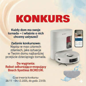 Konkurs "Domowe tornado: Twoja historia"