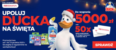 Konkurs "Upoluj Ducka na Święta" Rossmann