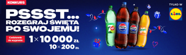 Konkurs "Rozegraj święta po swojemu z Pepsi" Lidl, etapy dzienne