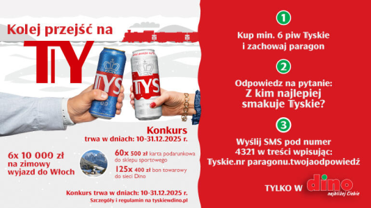 Konkurs "Kolej przejść na TY w Dino" 18+