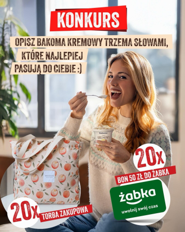Konkurs "Opisz Bakoma Kremowy Trzema Słowami, które najlepiej pasują do Ciebie"
