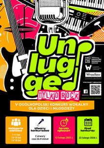V Ogólnopolski Konkurs Wokalny dla Dzieci i Młodzieży "Unplugged - Tylko Rock"
