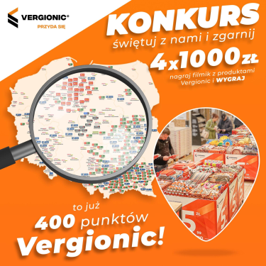 Konkurs z okazji 400 punktów Vergionic