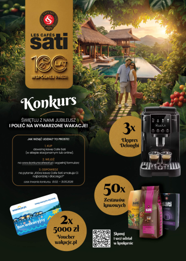 Konkurs "CAFE SATI - 100 LAT WSPÓLNEJ PASJI"