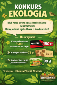 Konkurs "Ekologia" do godz. 9:00