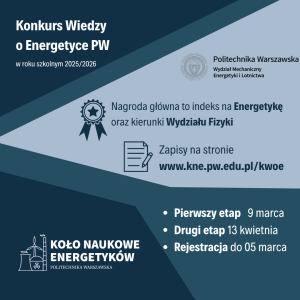 Konkurs "Wiedzy o Energetyce"