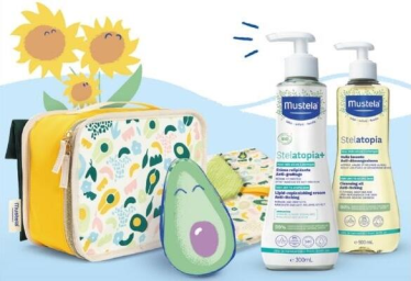 Wygraj 1 ze 100 boxów z kojącymi produktami Mustela Stelatopia®