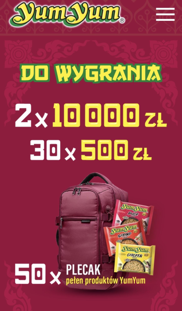 Konkurs Yum Yum "Orientuj się, co tajskie" Żabka