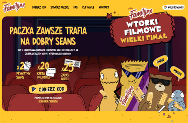 Konkurs "Familijne Paczki" przy Promocji "Familijne Wtorki Filmowe: Wielki finał"
