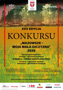 XXV edycja konkursu "Mazowsze – moja mała ojczyzna"