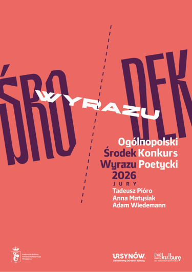 Ogólnopolski Konkurs Poetycki "Środek Wyrazu 2026"