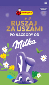 Konkurs "Milka - ruszaj za uszami" Biedronka